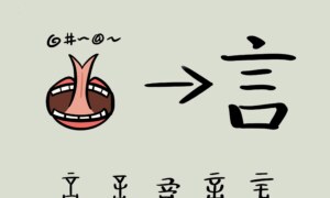 Chinese radical and related words：言（speak）
