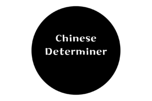 Chinese Grammar： Determiner 這